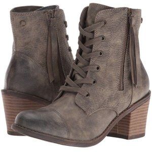 Roxy Calico Army green Lace Up Ankle boots